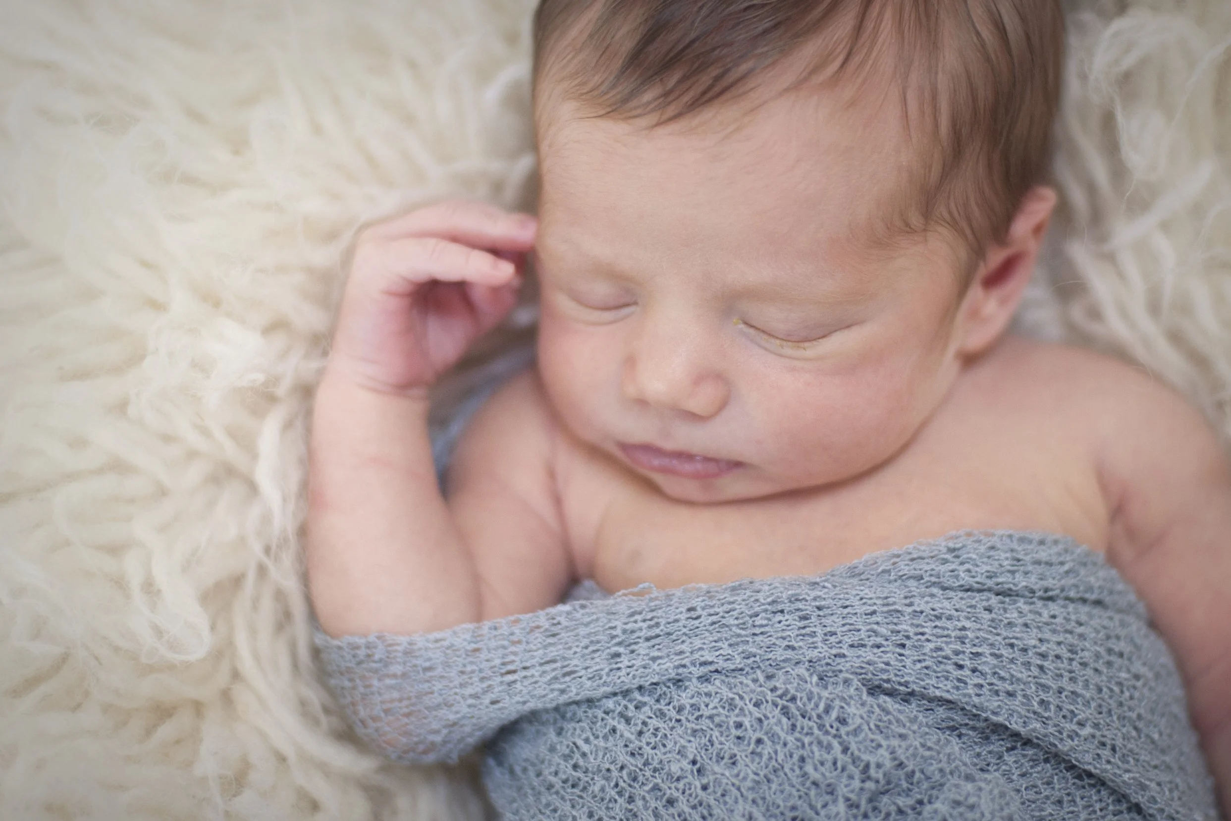 A peaceful sleeping baby